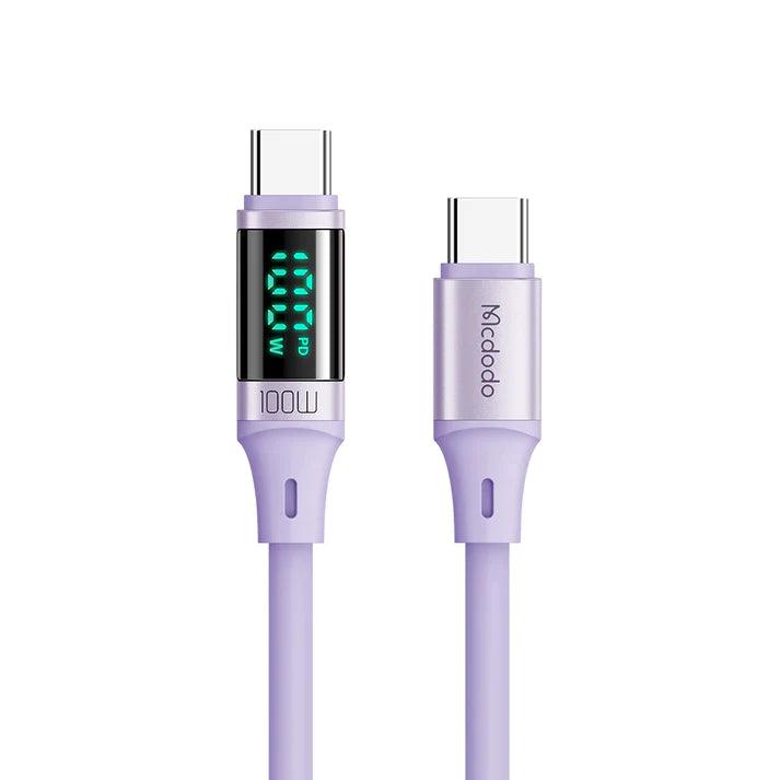 Mcdodo 100W Type C to Type C Cable | High Quality-Purple