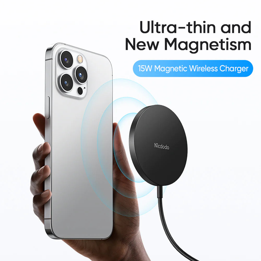 Mcdodo 15W Moon Series Magnetic Fast Wireless Charger - Black Mcdodo 15W Moon Series Magnetic Fast Wireless Charger - Black