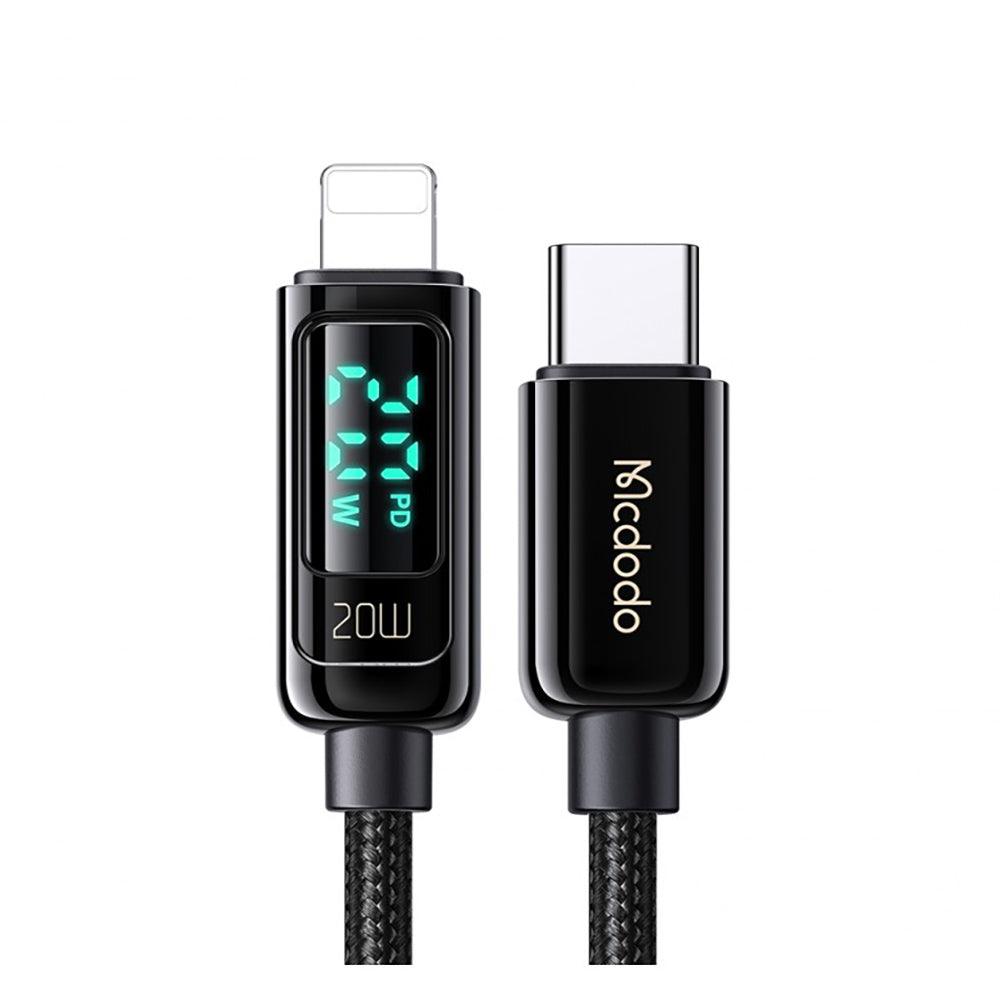 Mcdodo 20W PD Type C to Lightning Cable Fast Charge 1.2M - Black Mcdodo 20W PD Type C to Lightning Cable Fast Charge 1.2M - Black