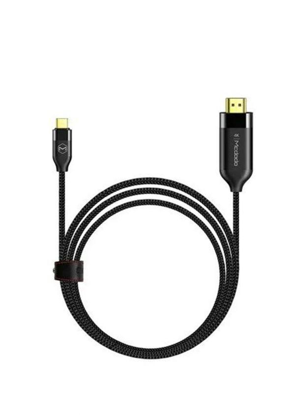 Mcdodo 2M Type C to HDMI Cable High Quality 4K Resolution - Black Mcdodo 2M Type C to HDMI Cable High Quality 4K Resolution - Black