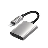Mcdodo 2 in 1 Lightning to Dual Lightning Audio Adapter - Black