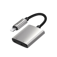 Mcdodo 2 in 1 Lightning to Dual Lightning Audio Adapter - Black