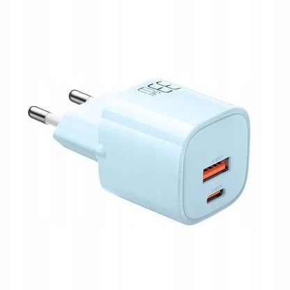 Mcdodo 33W GaN Fast Charger EU Plug USB-C + USB-A-Blue