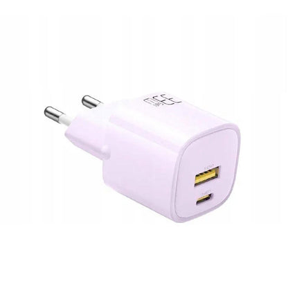 Mcdodo 33W GaN Fast Charger EU Plug USB-C + USB-A-Purple