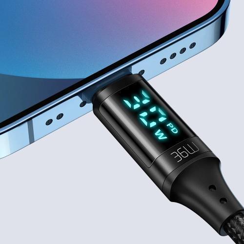Mcdodo 36W Type C to Lightning Cable with Digital Display (1.2M)