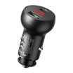 Mcdodo Car Charger USB + USB-C 45W with Display - Black