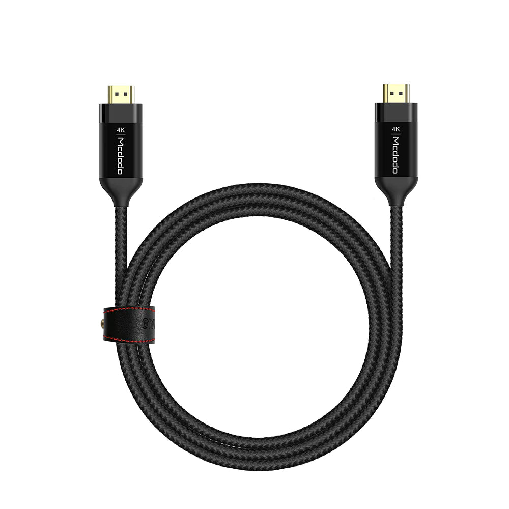 Mcdodo HDMI to HDMI 4K High Definition Cable 2m Long - Black Mcdodo HDMI to HDMI 4K High Definition Cable 2m Long - Black
