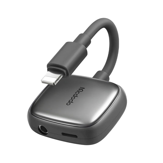 Mcdodo Lightning to DC3.5 Digital Audio Cable High Quality - Grey
