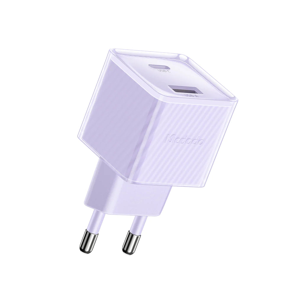 Mcdodo PD33W GaN Fast Charger 1C & 1A EU Ultra Fast Charging - Purple