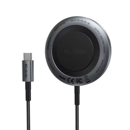 Mcdodo True 15W Magnetic Wireless Charger for iPhone - Black