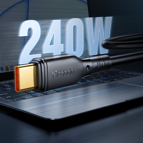 Mcdodo USB C Cable 240W Fast Charging 1.2m - Black Mcdodo USB C Cable 240W Fast Charging 1.2m - Black