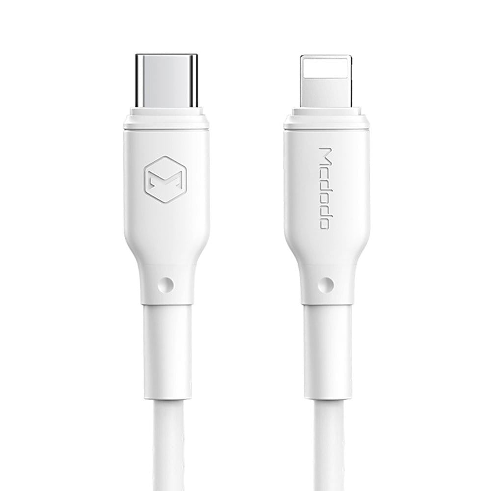 Mcdodo USB C to Lightning Cable 1.2m Fast Charging - White Mcdodo USB C to Lightning Cable 1.2m Fast Charging - White