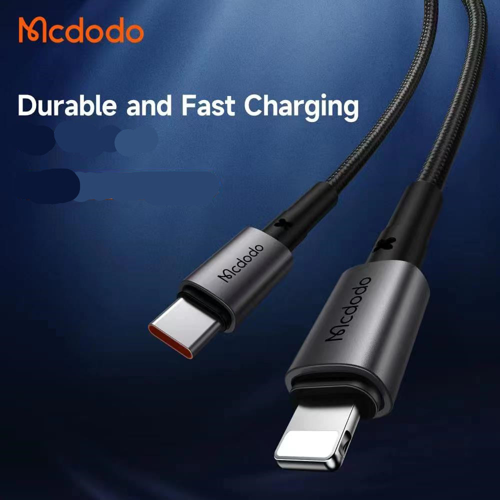 Mcdodo USB C to Lightning Cable 36W 1.2m - Black Mcdodo USB C to Lightning Cable 36W 1.2m - Black