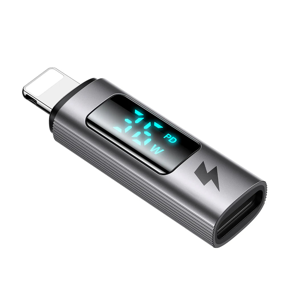 Mcdodo USB C to Lightning PD 36W Cable with Power Display - Black Mcdodo USB C to Lightning PD 36W Cable with Power Display - Black