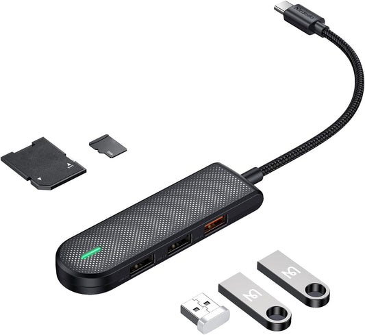 Mcdodo USB 3.0 Hub  5Gbps High-Speed Data Transfer - Black