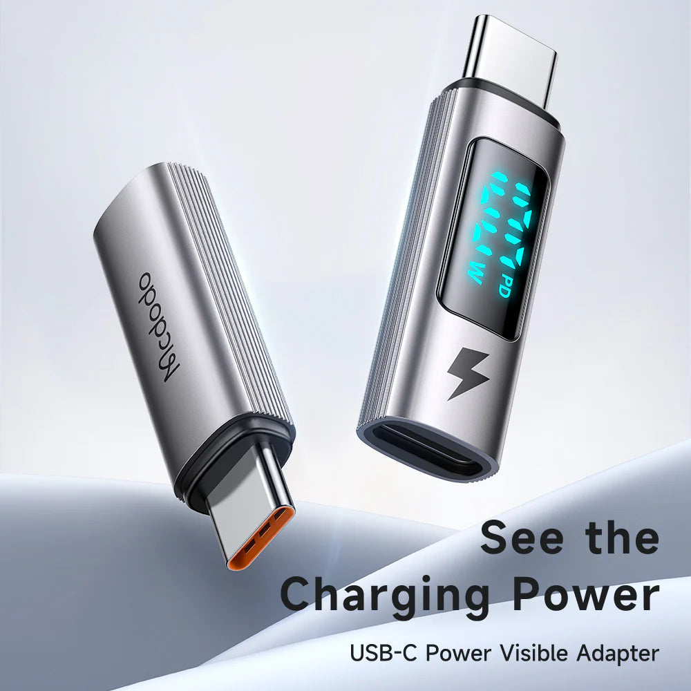 Mcdodo USB C Cable with Power Display & 100W Fast Charging - Black Mcdodo USB C Cable with Power Display & 100W Fast Charging - Black