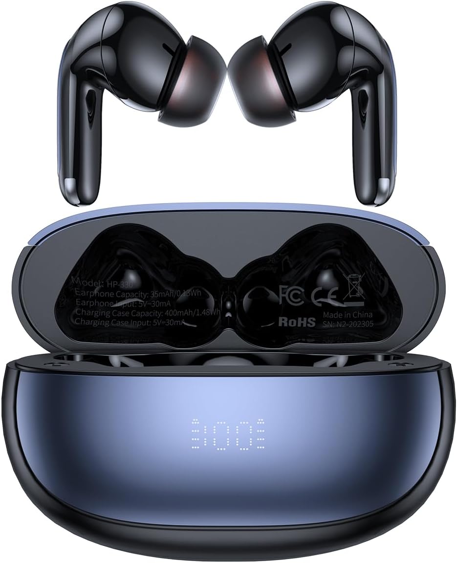 Mcdodo Wireless Earbuds Bluetooth 5.3 Noise Cancelling with LED Display - Black Mcdodo Wireless Earbuds Bluetooth 5.3 Noise Cancelling with LED Display - Black