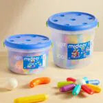 Mideer Rainbow Magnetic Building Stick – 100 Pieces for Kids