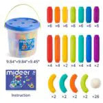 Mideer Rainbow Magnetic Building Stick – 100 Pieces for Kids Mideer Rainbow Magnetic Building Stick – 100 Pieces for Kids