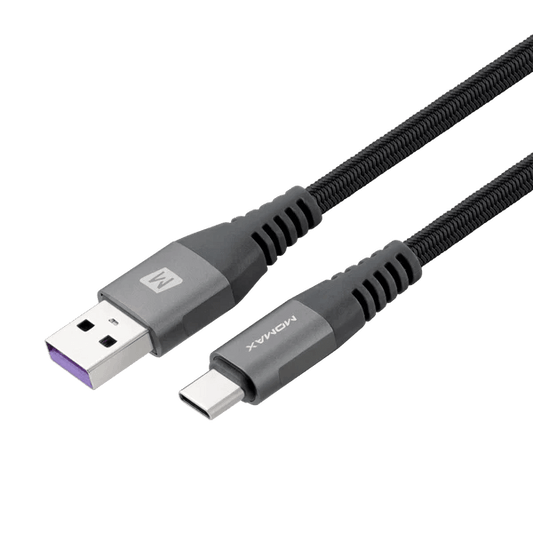 Momax Elite Link USB C to USB Cable 2m Fast and Durable - Black