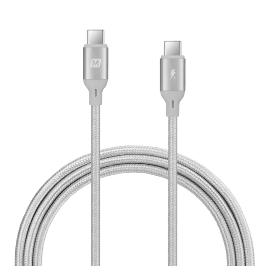Momax Go Link USB C to USB C 100W PD Charging Cable 1.2m -  Silver