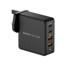 Momax ONEPLUG 100W 4 Port GaN Charger Fast & Efficient - Black