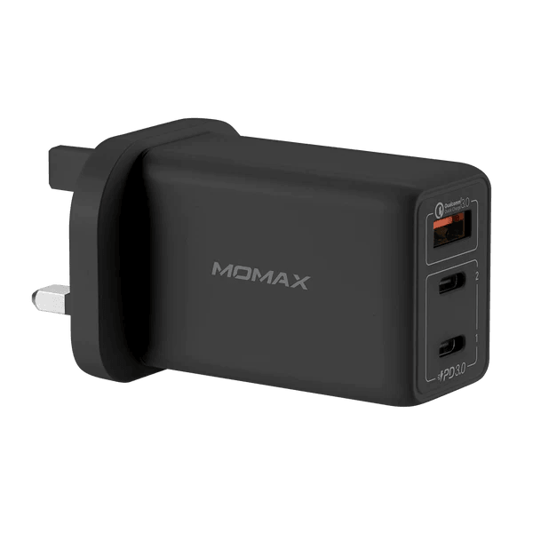 Momax One Plug GaN 65W Triple Output Fast Charger