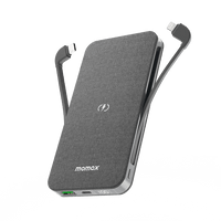 Momax Q.Power TOUCH 2 Wireless Power Bank 10000mAh - Artistic Grey
