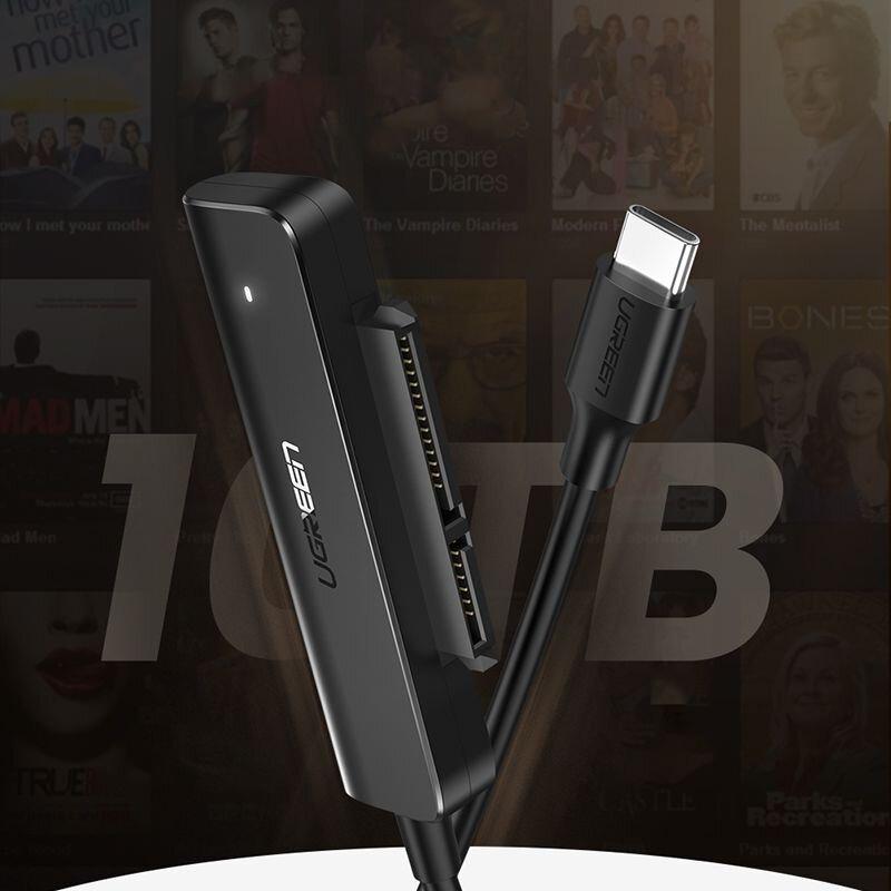 محول يوجرين USB-C 3.0 إلى SATA بحجم 2.5 بوصة - 50 سم