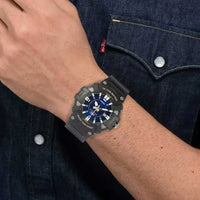 Casio Long Life Black Rubber Blue Dial For Men MW-610H-2A