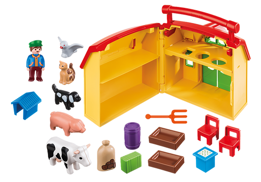 Playmobil My Take Along Farm - Fun & Portable Toy for Kids