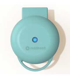 Nutricook NC-WM100AQ Mini Waffle Maker | Fast Heating | Even Cooking | Light Blue