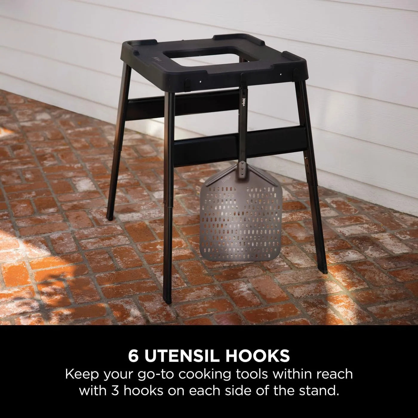 Ninja Woodfire Adjustable Stand & Side Table | 4718J800EUUK | Compatible with OO101, OG701, OG751, OG850, OG901