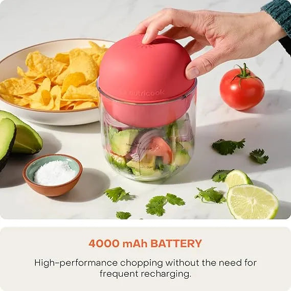 Nutricook Choppi 500ML - Red Nutricook Choppi 500ML - Red