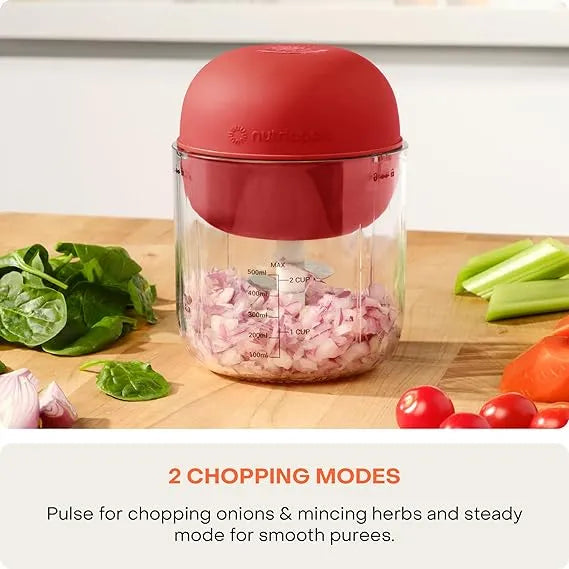 Nutricook Choppi 500ML - Red Nutricook Choppi 500ML - Red