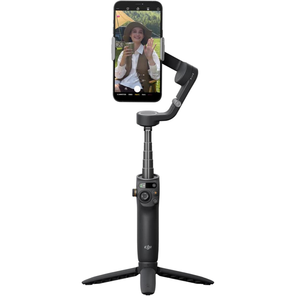 DJI Osmo Mobile 6 Gimbal 3-Axis Stabilizer for Smartphones - Black