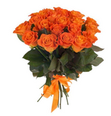 12 Orange Roses