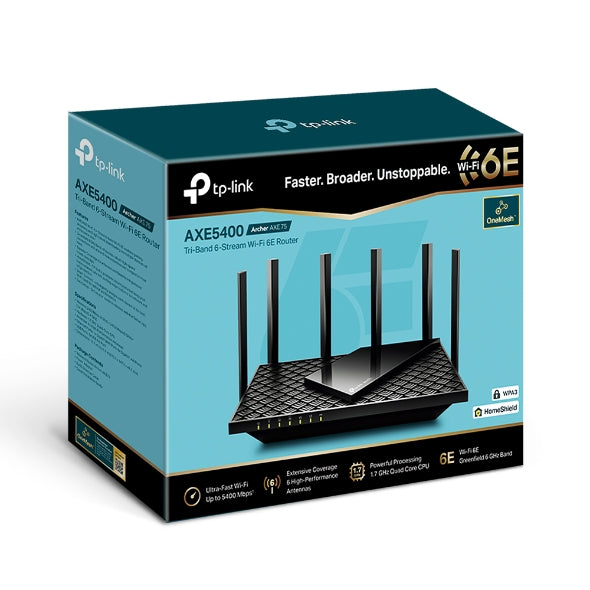 TP-Link AXE5400 Tri-Band Gigabit Wi-Fi 6E Router