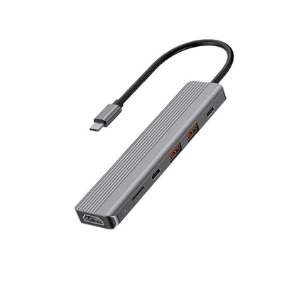 موزع باورولوجي 6 في 1 USB-C | دعم 4K HDMI، PD 100W، نقل سريع
