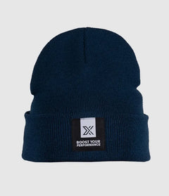 PATCH BEANIE Blue – قبعة شتوية زرقاء أنيقة