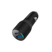 Powerology 35W PD + QC3.0 LED Dual Ports Car Charger - Black