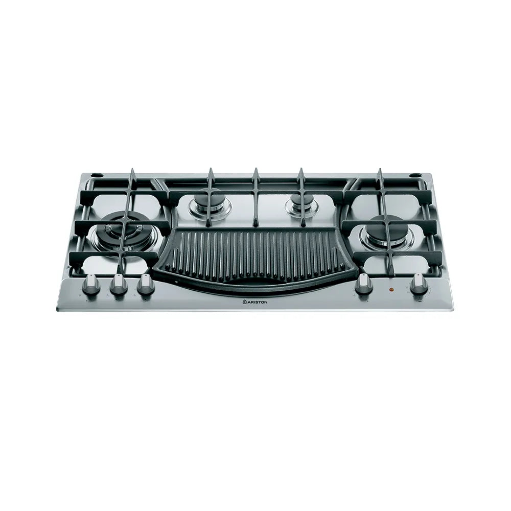 بوتاجاز ARISTON 90 سم – 4 شعلات + BBQ | غاز وكهرباء