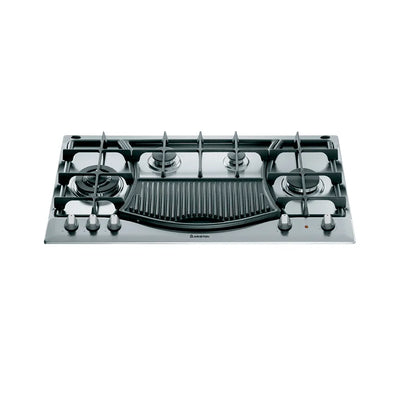 بوتاجاز ARISTON 90 سم – 4 شعلات + BBQ | غاز وكهرباء