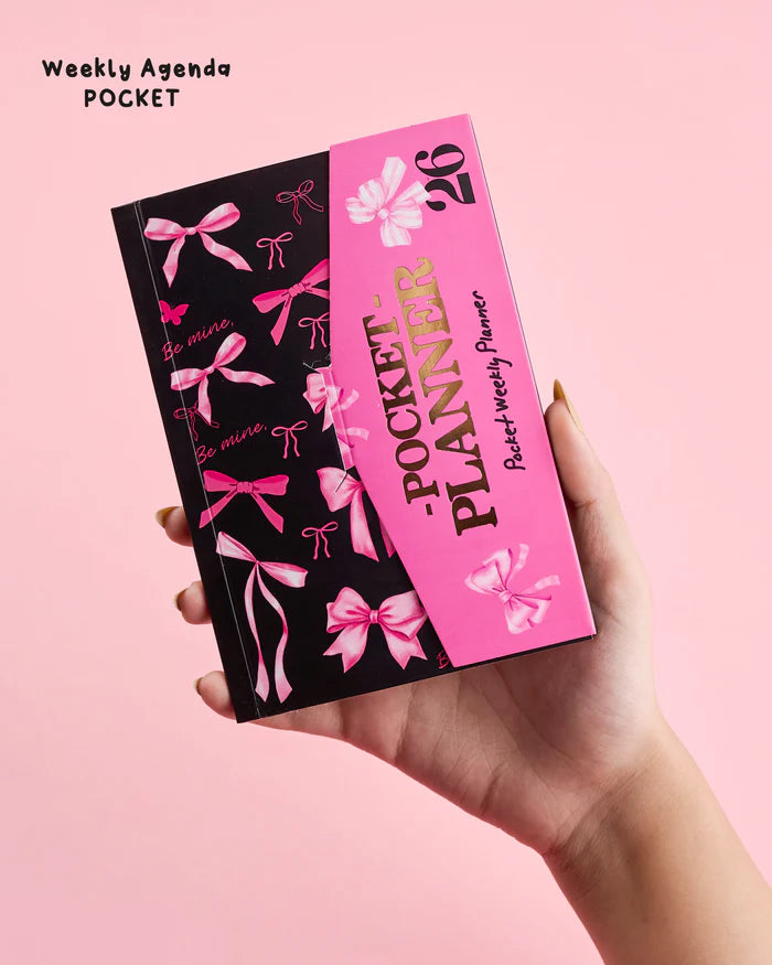 Mofkera Agenda Gift Set 2026 – Pink Bows - Pre Order Mofkera Agenda Gift Set 2026 – Pink Bows - Pre Order