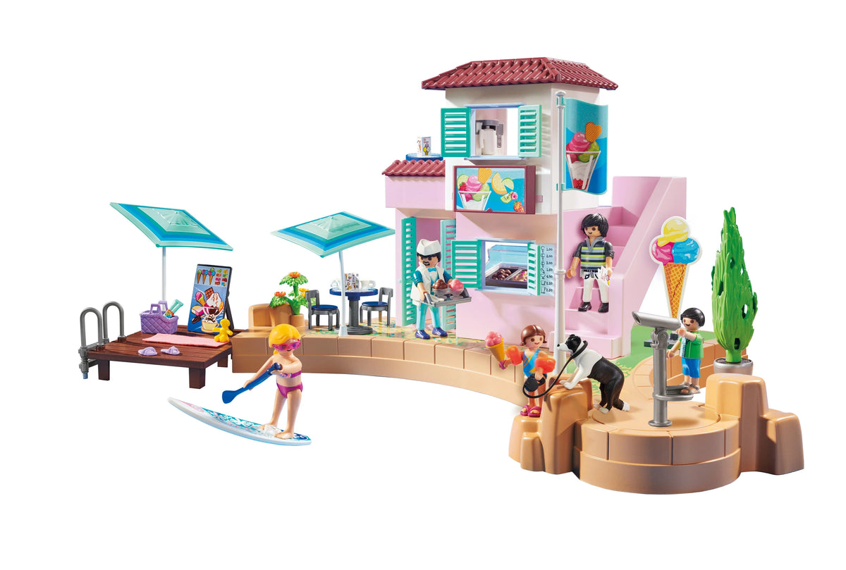 Playmobil Waterfront Ice Cream Shop – Fun for Kids Ages 4+ Playmobil Waterfront Ice Cream Shop – Fun for Kids Ages 4+