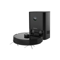 Powerology Smart Robot Vacuum & Mop with Cleaning Station – Black