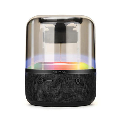 PROMATE Glitz L LumiSound® Speaker with 360° Surround Sound - Black