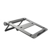 PROMATE PrimeBase C 9 in 1 USB C Hub with Ergonomic Laptop Stand - Grey