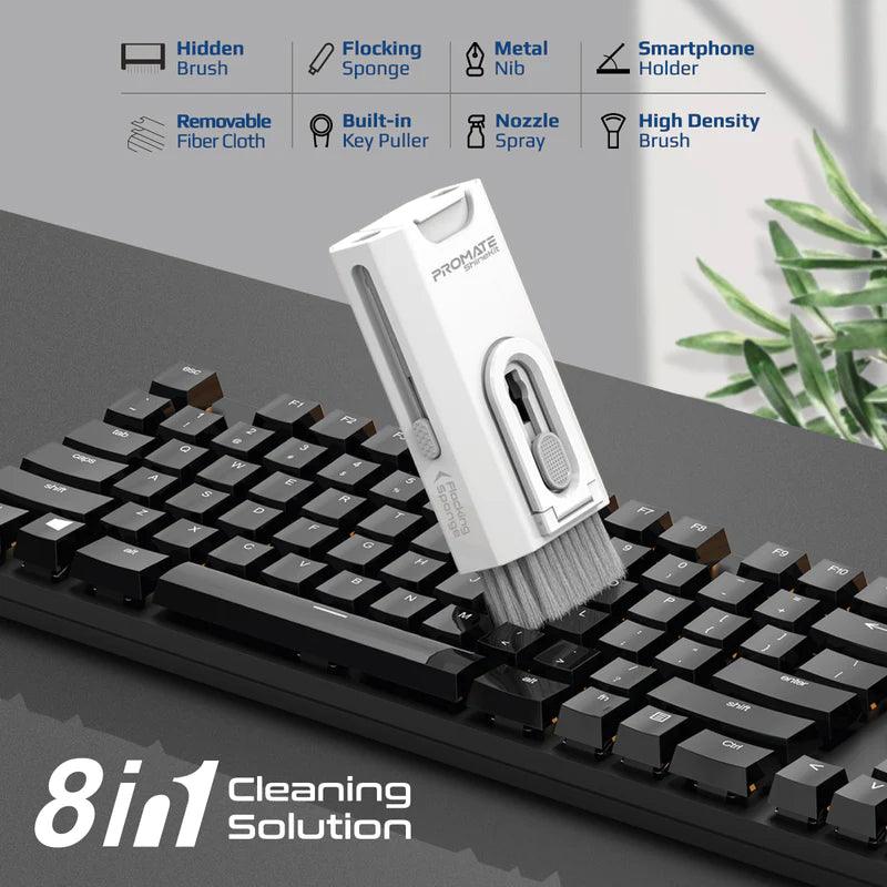PROMATE ShineKit 8 in 1 Multifunctional Cleaning Kit with Phone Holder 