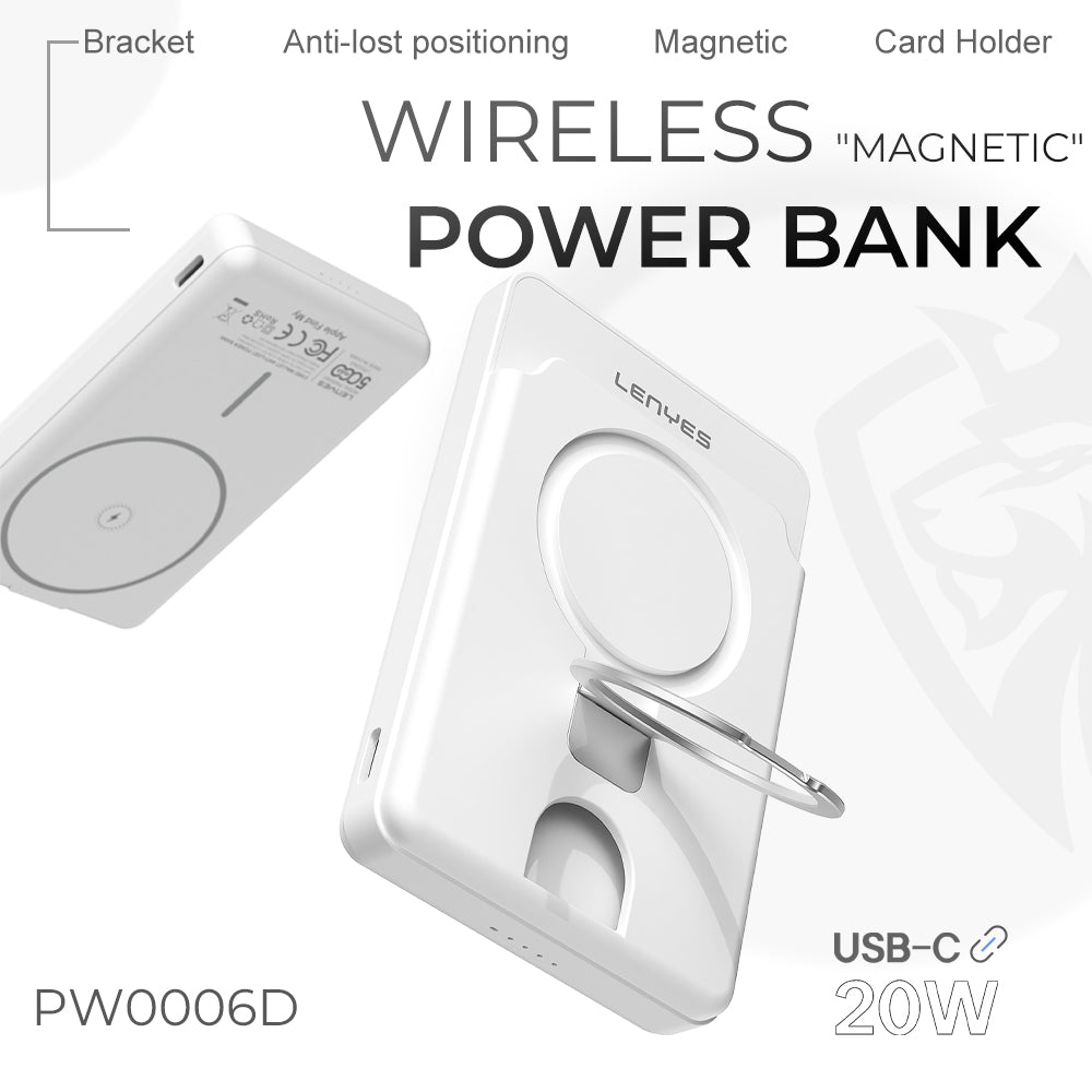 Leneys PW0006D MagSafe Power Bank – 15W/20W Charging Leneys PW0006D MagSafe Power Bank – 15W/20W Charging